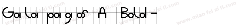 Galapagos A Bold字体转换